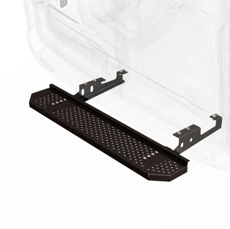 GM0296-JL1.RS – LEGEND FLEET Truck Step, Rear Bumper Mount Single Flat Treaded Step 63 Pound Capacity Fixed Stationar...